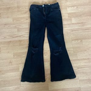 Black flare jeans, like new, barely worn